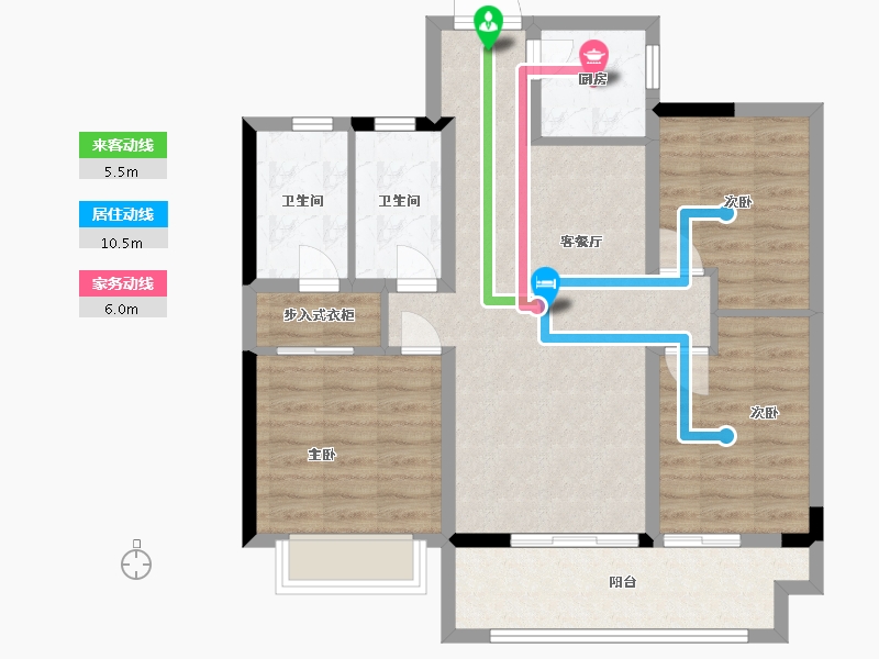 江西省-南昌市-中大弘阳-84.00-户型库-动静线