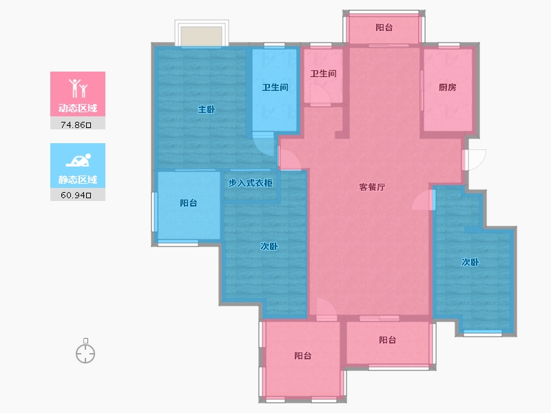 江西省-九江市-鼎翔珍珠湖-121.73-户型库-动静分区