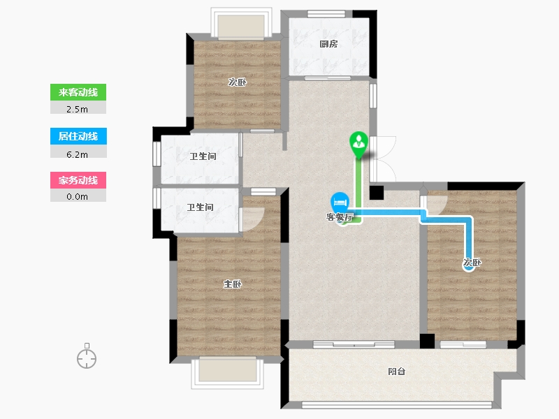 江西省-九江市-凤凰天湖墅-100.57-户型库-动静线