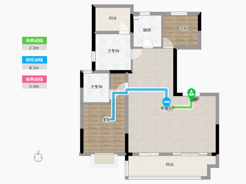 安徽省-合肥市-江山庐州印-93.92-户型库-动静线