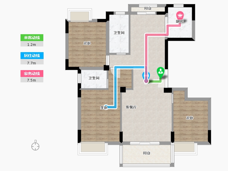 江西省-九江市-柒玺·德安府-96.16-户型库-动静线