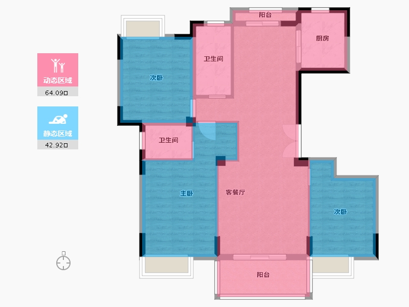 江西省-九江市-柒玺·德安府-96.16-户型库-动静分区