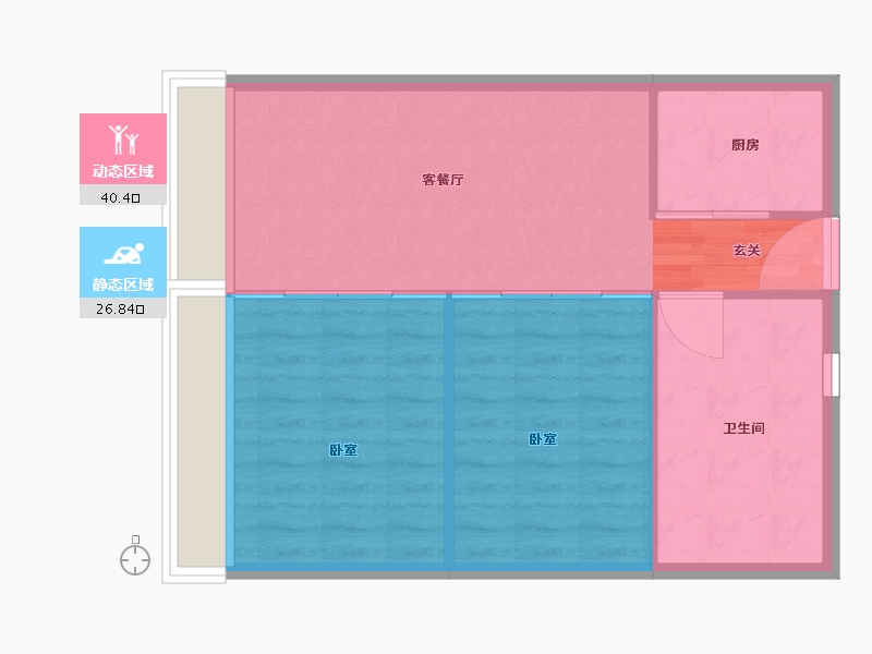 浙江省-嘉兴市-台昇·国际广场-62.00-户型库-动静分区