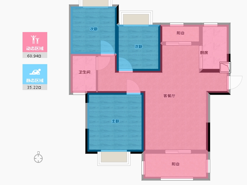 江西省-南昌市-保利春天里-85.01-户型库-动静分区