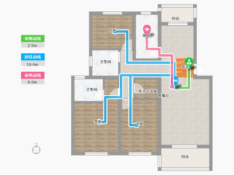 安徽省-黄山市-缦山云起-104.00-户型库-动静线