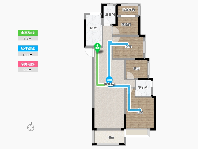 安徽省-合肥市-合肥奥园城市天地-102.01-户型库-动静线