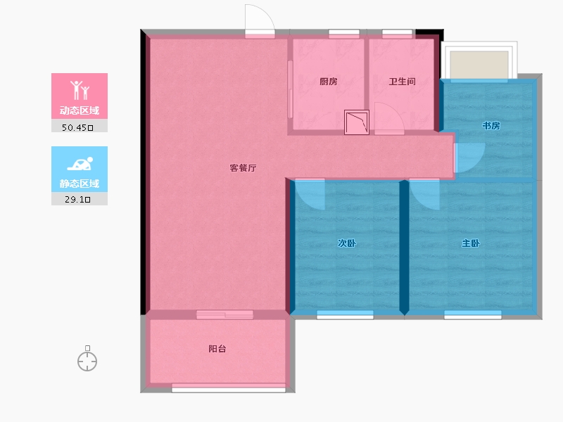 江西省-南昌市-保利春天里-71.01-户型库-动静分区