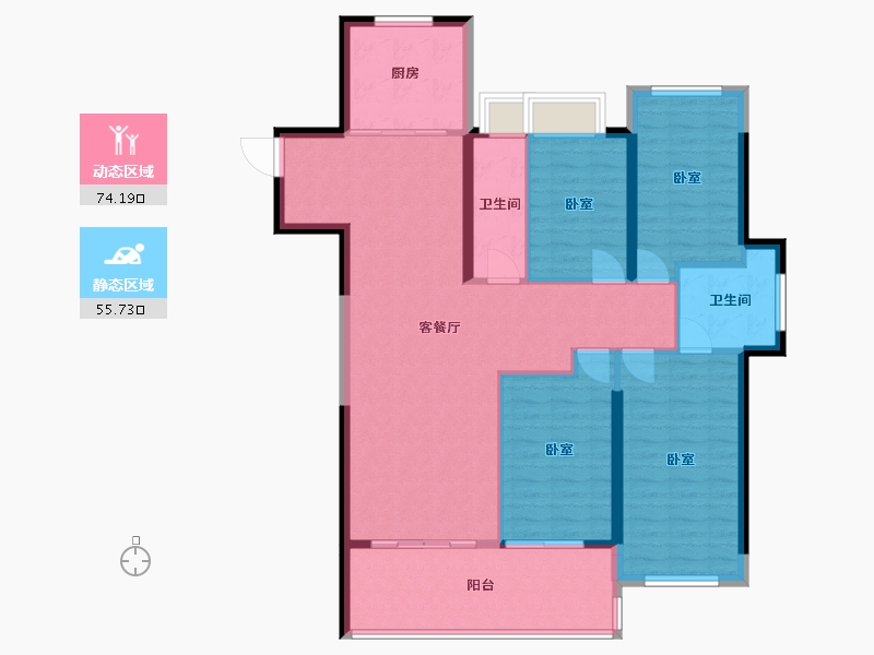 福建省-莆田市-阳光城檀悦-118.00-户型库-动静分区