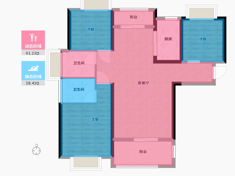 江西省-南昌市-保利春天里-89.01-户型库-动静分区