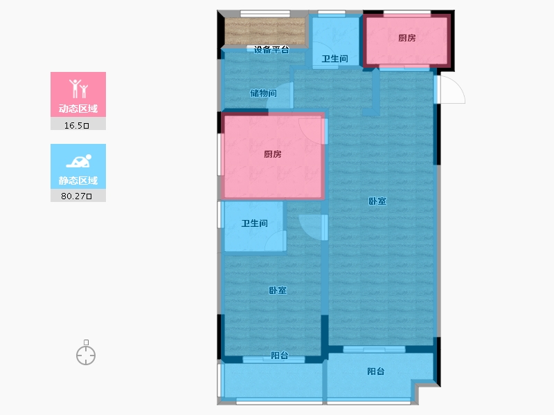 浙江省-湖州市-中建投悦湖名城-89.12-户型库-动静分区