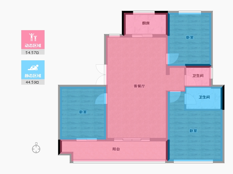 江苏省-镇江市-中南世纪城-89.01-户型库-动静分区