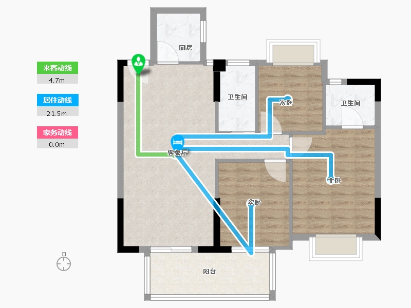 福建省-南平市-富金湖壹号-82.00-户型库-动静线