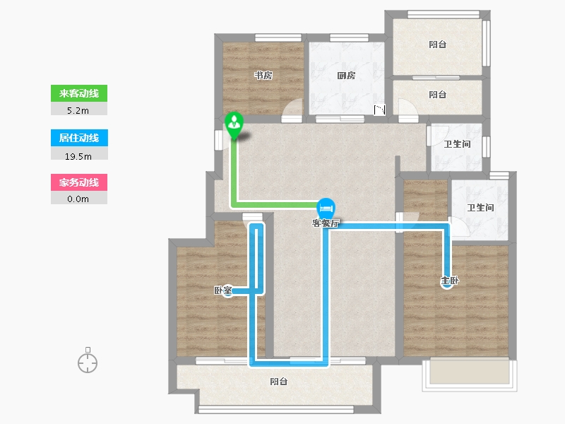 安徽省-六安市-合肥孔雀城-91.99-户型库-动静线