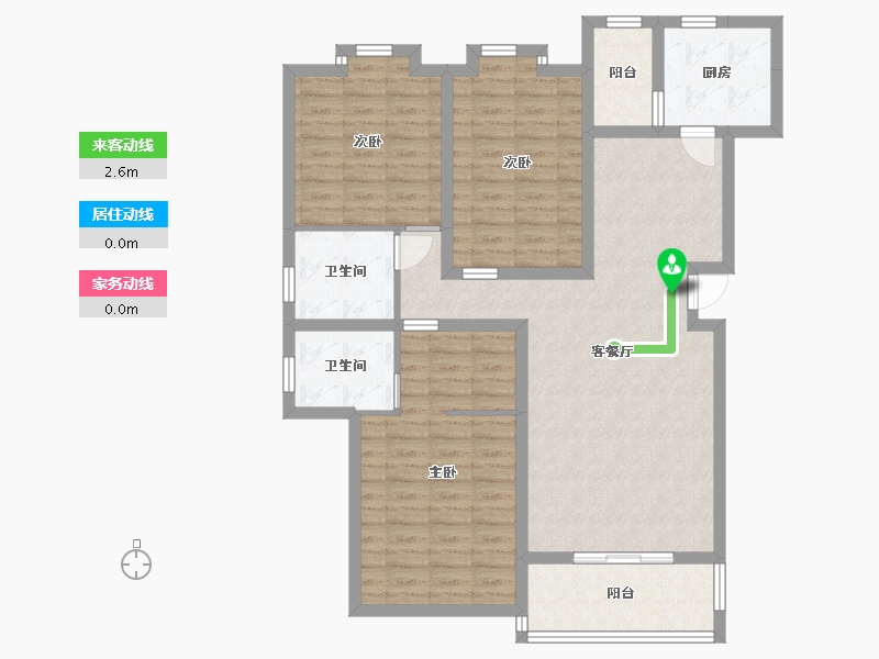 江西省-九江市-鼎翔珍珠湖-110.64-户型库-动静线