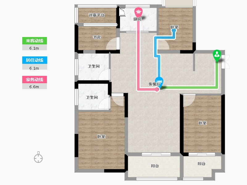 安徽省-合肥市-合肥奥园城市天地-119.00-户型库-动静线