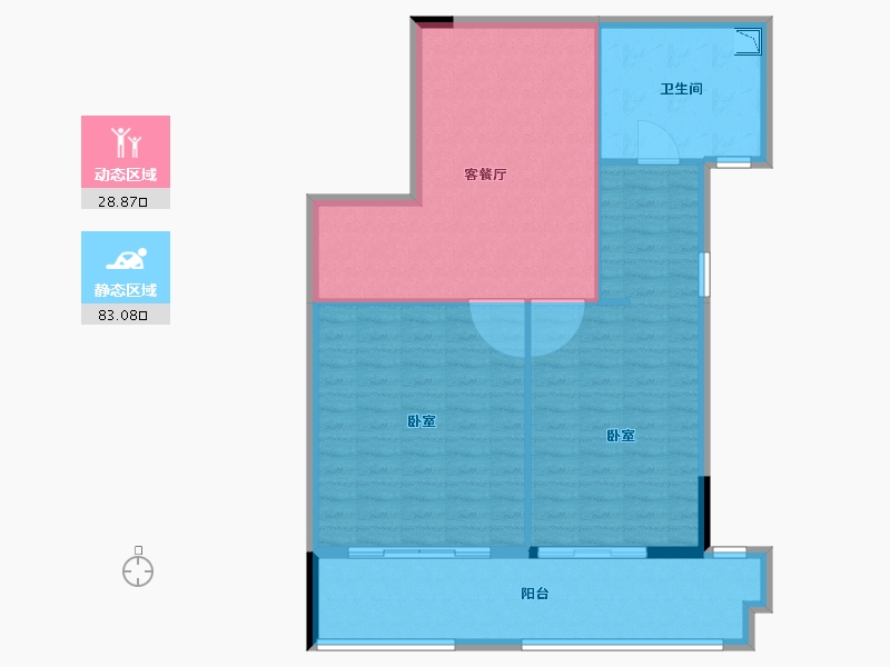 福建省-莆田市-皇冠花园-103.10-户型库-动静分区