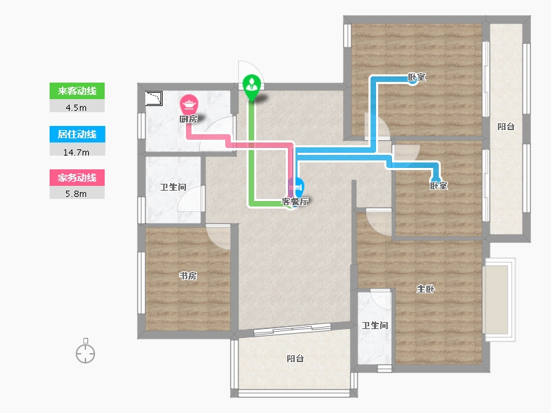 福建省-泉州市-安溪盛世金元-110.00-户型库-动静线