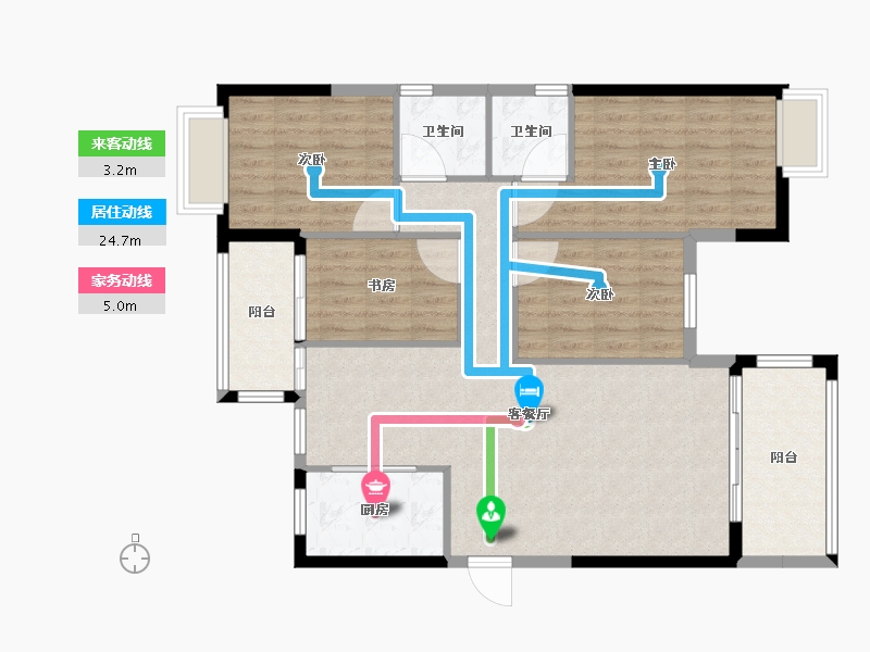 福建省-南平市-新城中心御峰-101.00-户型库-动静线