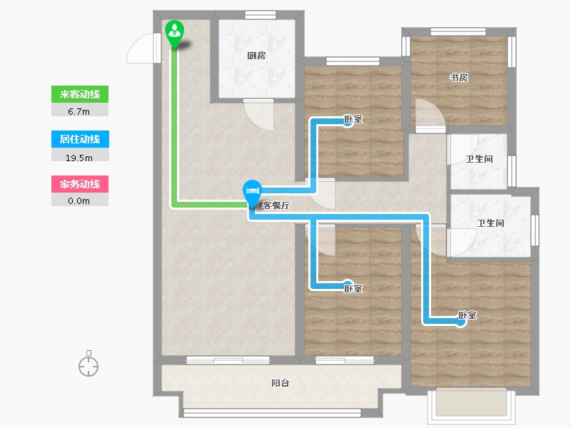 浙江省-温州市-中梁都会中心-101.00-户型库-动静线