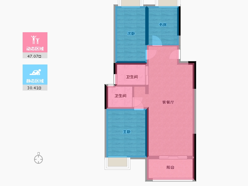 江西省-南昌市-上峰景城-68.99-户型库-动静分区