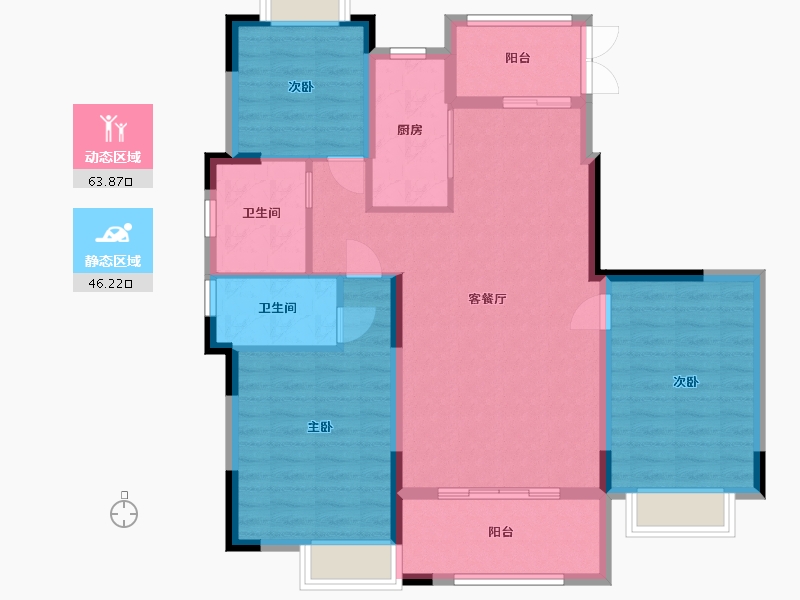 江西省-九江市-凤凰天湖墅-99.20-户型库-动静分区