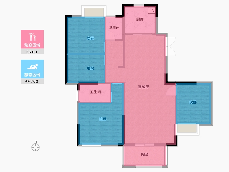 江西省-九江市-美的铂悦府-100.00-户型库-动静分区