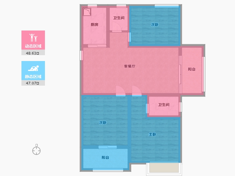 江西省-南昌市-上峰景城-84.26-户型库-动静分区