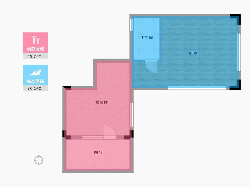 浙江省-湖州市-大家仁皇府九莲-49.47-户型库-动静分区