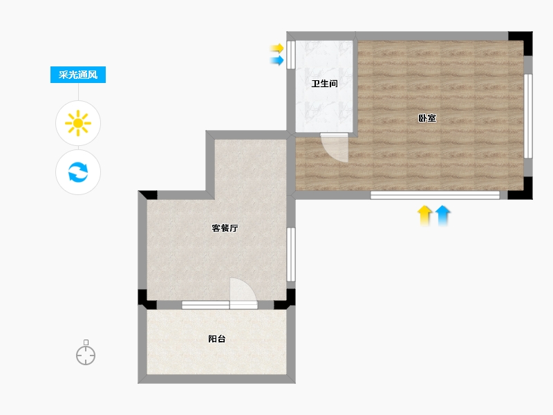 浙江省-湖州市-大家仁皇府九莲-49.47-户型库-采光通风