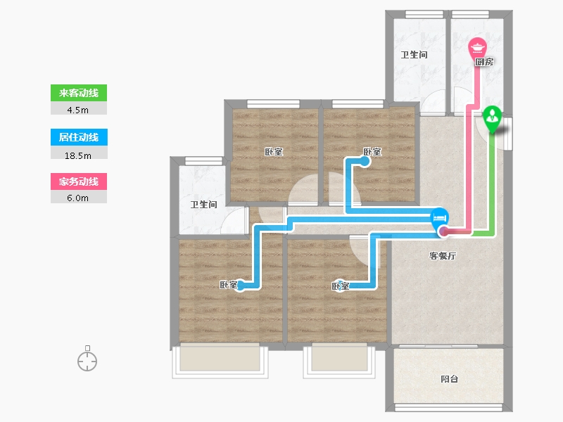 浙江省-嘉兴市-中南泷悦府-78.60-户型库-动静线