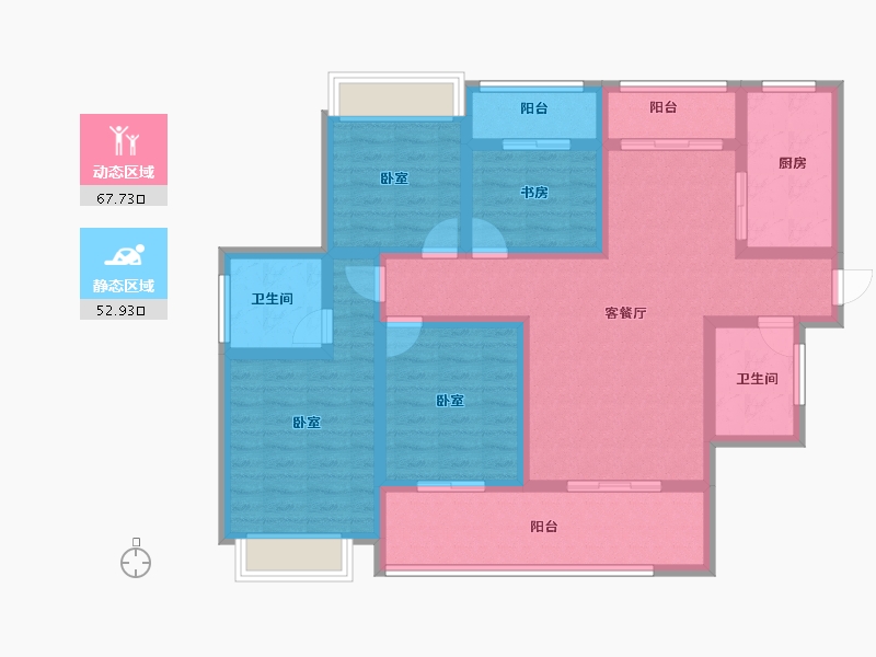 江西省-上饶市-尚锦名都-106.00-户型库-动静分区