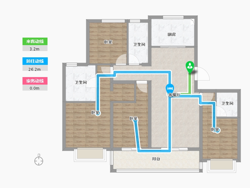 江苏省-无锡市-融创大塘御园-114.00-户型库-动静线