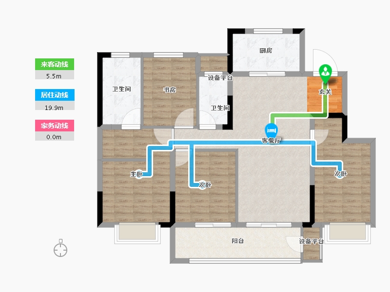 江苏省-常州市-新城金樾-114.01-户型库-动静线