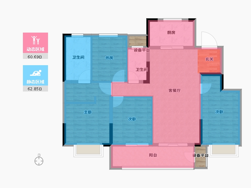 江苏省-常州市-新城金樾-114.01-户型库-动静分区