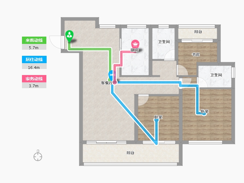 江西省-上饶市-翼天·十里风荷-97.01-户型库-动静线