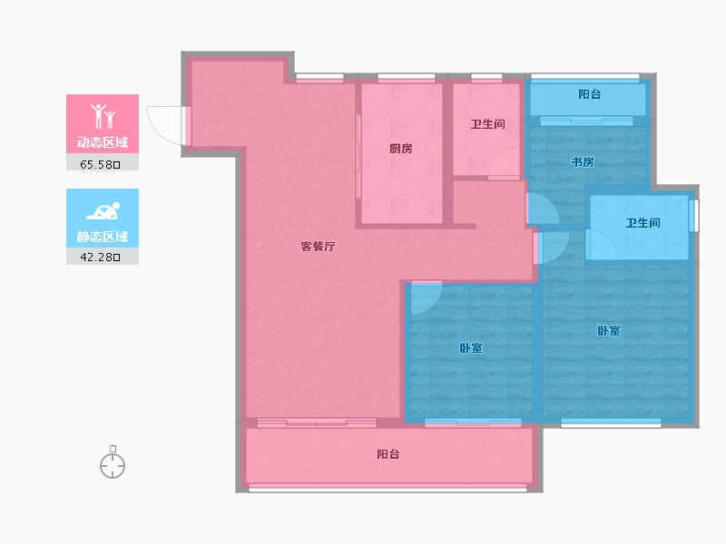 江西省-上饶市-翼天·十里风荷-97.01-户型库-动静分区