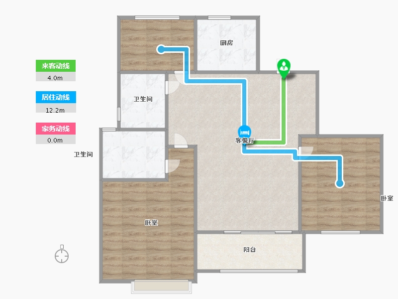 浙江省-温州市-高力铂金湾-81.00-户型库-动静线