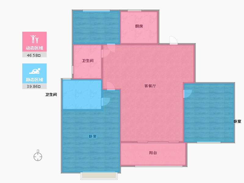 浙江省-温州市-高力铂金湾-81.00-户型库-动静分区