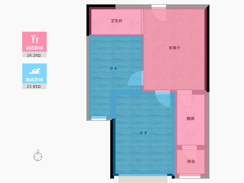 江苏省-镇江市-句容京东紫晶-44.00-户型库-动静分区