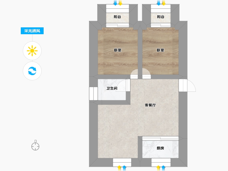 浙江省-嘉兴市-路仲文化苑-8.32-户型库-采光通风