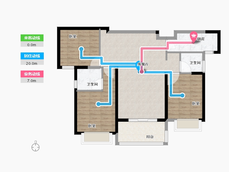 福建省-泉州市-城建水墨芳林-94.00-户型库-动静线