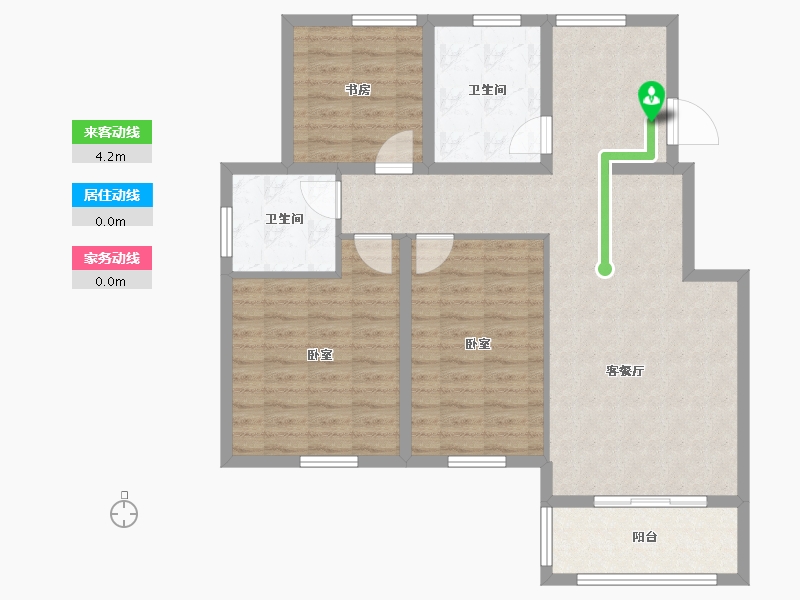 江苏省-苏州市-澳海胥江湾-98.00-户型库-动静线