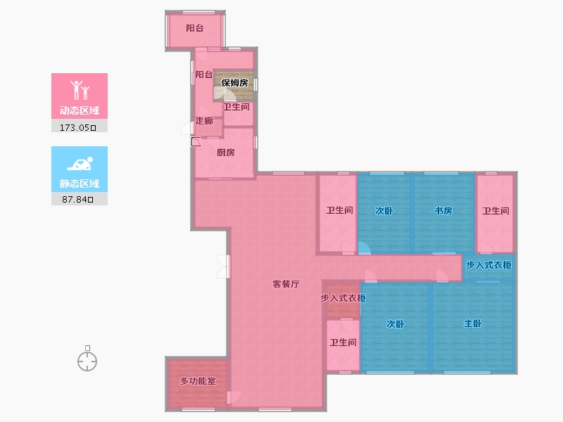 江西省-南昌市-商联中心住宅-242.00-户型库-动静分区