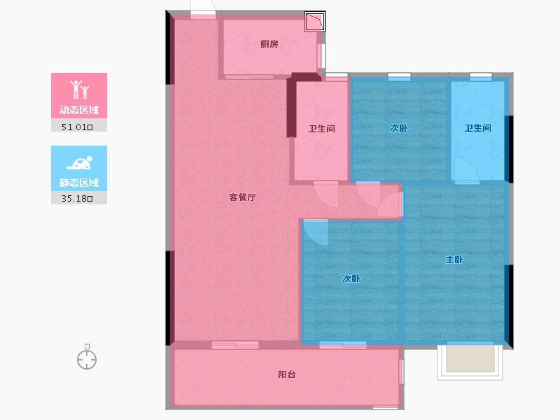 福建省-宁德市-华熙元·水岸君华-78.00-户型库-动静分区