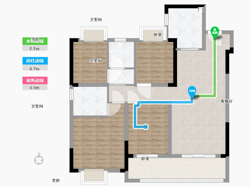 江西省-南昌市-新力·大境天城-101.15-户型库-动静线