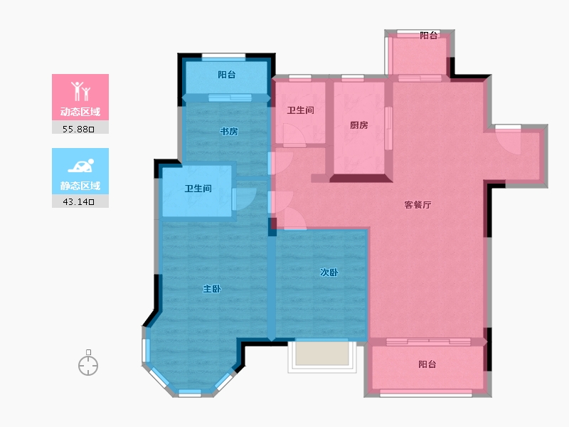 江西省-南昌市-南昌中大府-88.00-户型库-动静分区