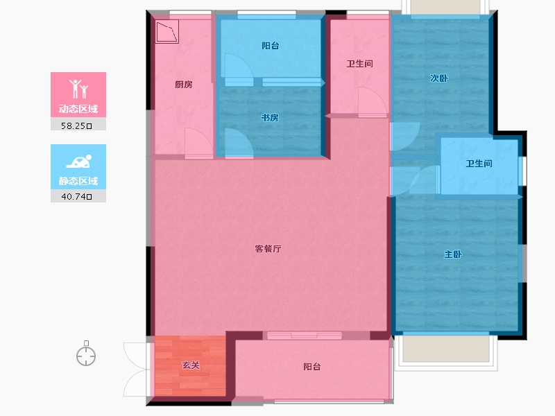 福建省-厦门市-招商卡达凯斯-88.91-户型库-动静分区