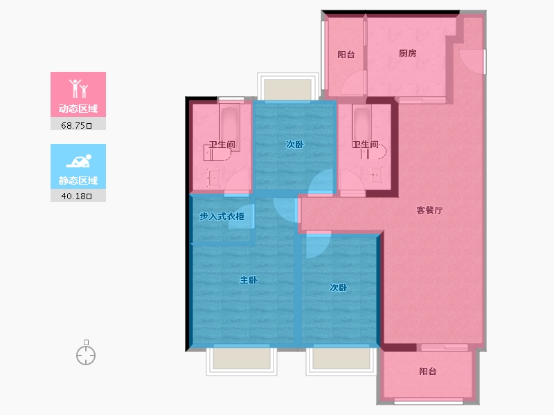 江苏省-扬州市-恒大御湖郡-97.00-户型库-动静分区