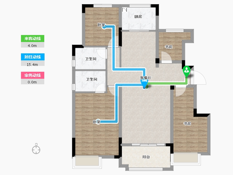 安徽省-合肥市-当代MOMΛ未来城-108.00-户型库-动静线