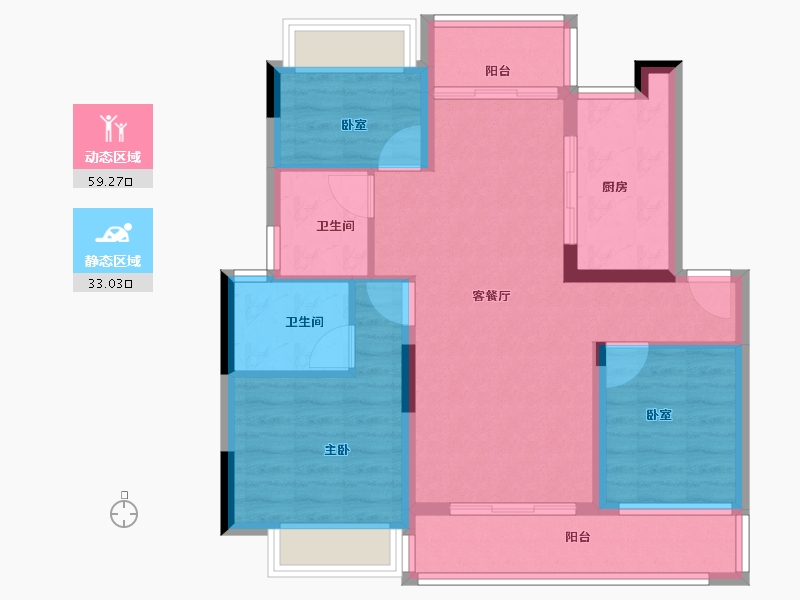 江西省-宜春市-东方·郡望府-82.11-户型库-动静分区